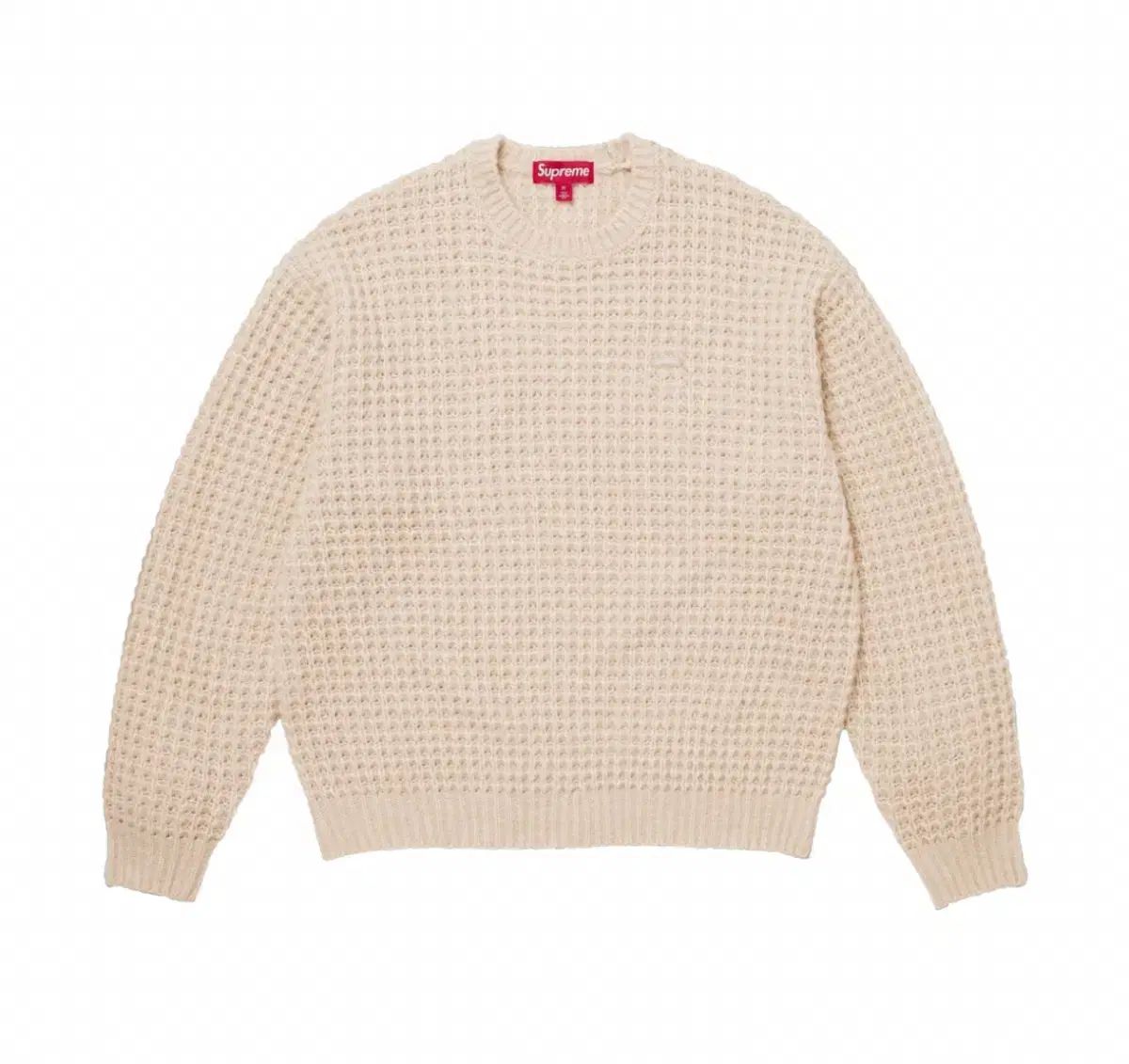 シュプリーム スモール ボックス ワッフル セーター ナチュラル 新品