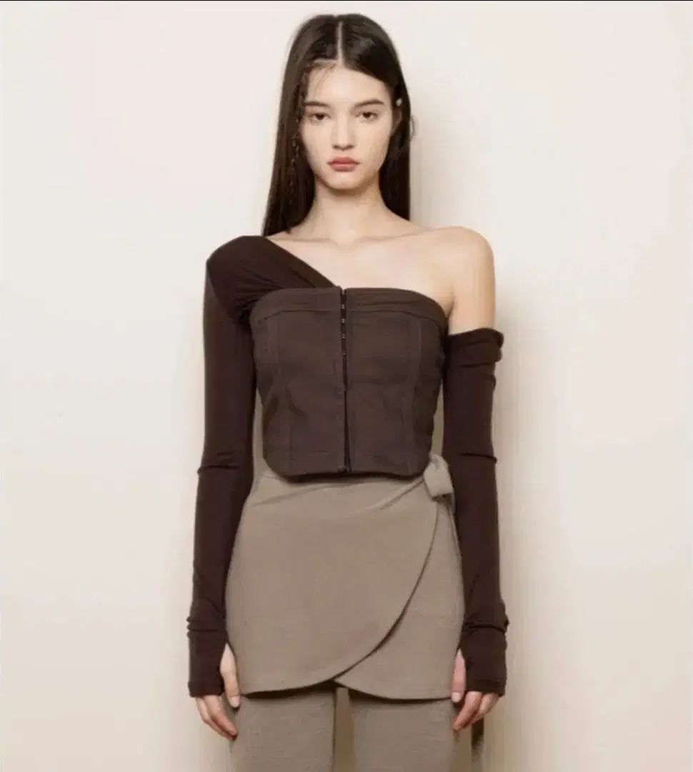 ノットユアローズ ウール ニカ トップス ブラウン s