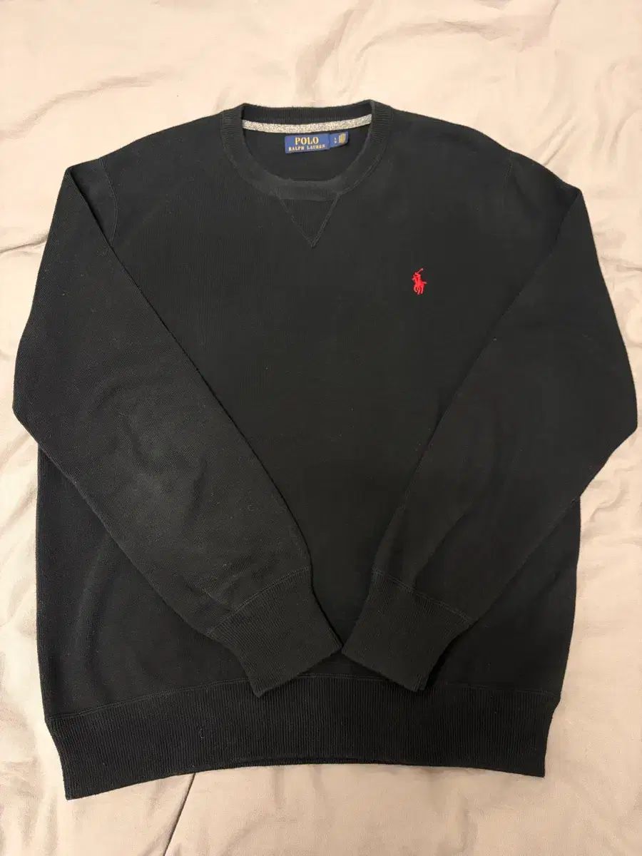 ポロラルフローレン ブラック コットン ニット L