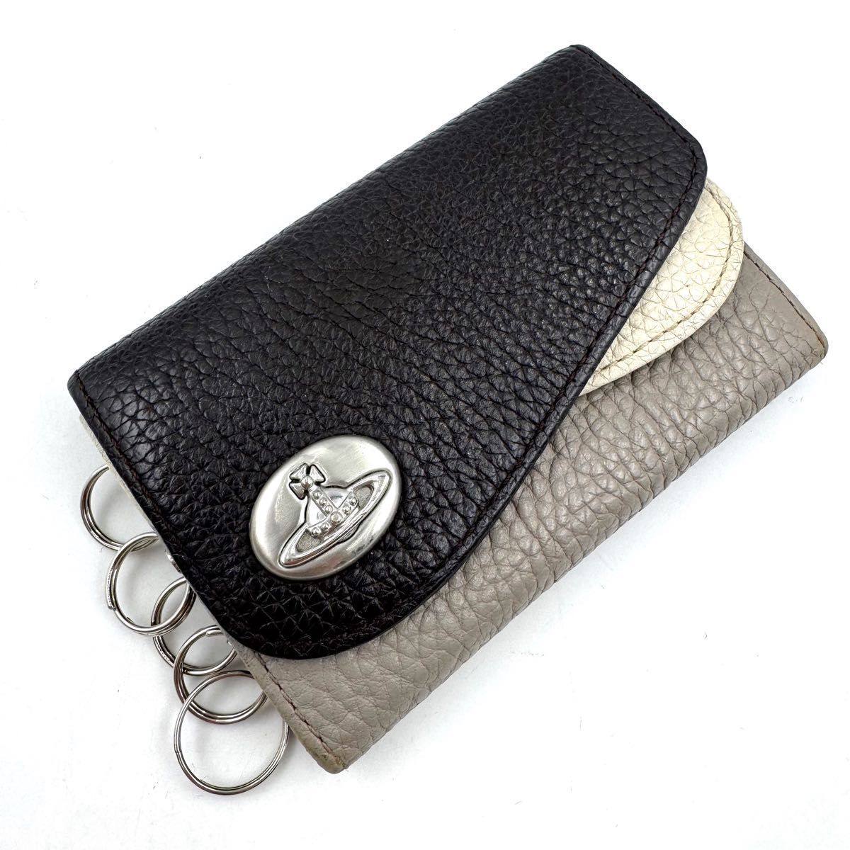 【美品】ヴィヴィアンウエストウッド★オーブロゴ★ダブルフラップ★ケース 極美品】Vivienne Westwood ヴィヴィアン ウエストウッド ダブル