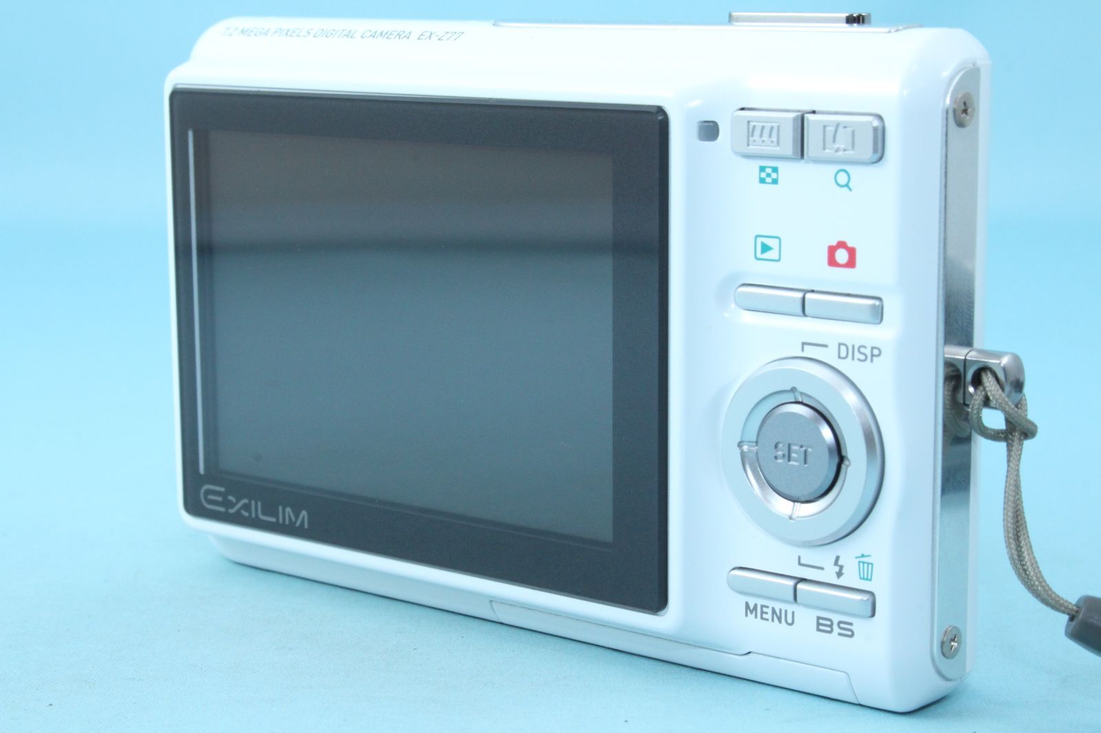 美品 CASIO EXILIM EX-Z77 ホワイト 返品保証 カシオ コンパクト