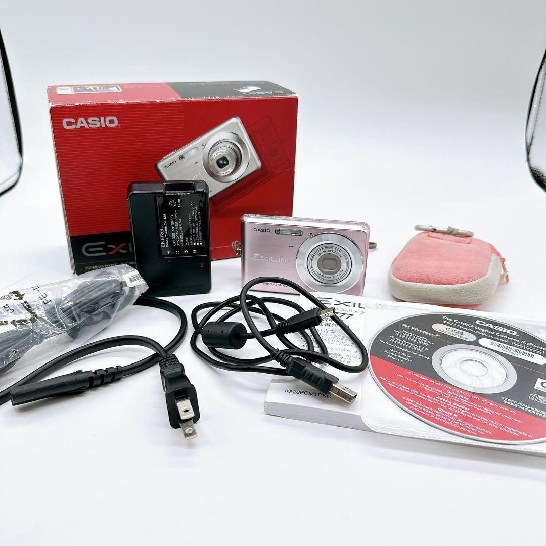 CASIO EXLIM カシオ エクシリム EX-Z77 コンデジ ジャンク ピンク