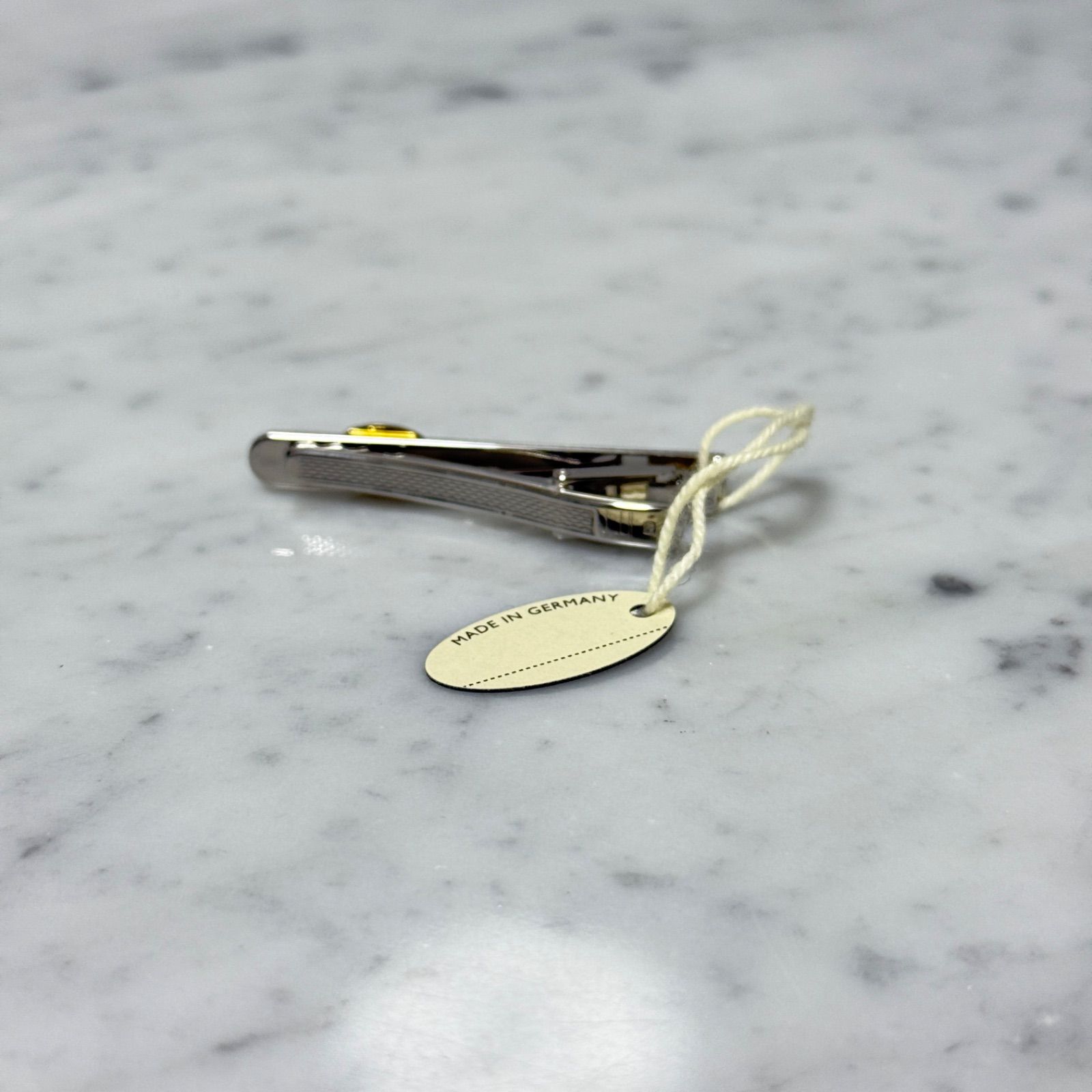 ドイツ製 新品 未使用 dunhill ダンヒル ネクタイピン ロゴ 銀 Silver