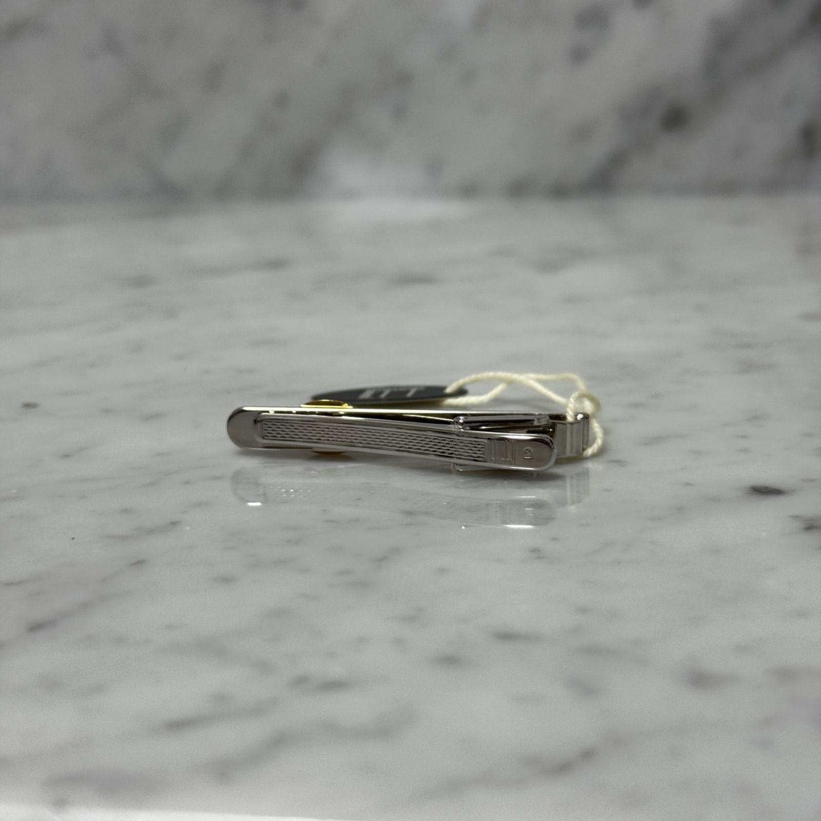 ドイツ製 新品 未使用 dunhill ダンヒル ネクタイピン ロゴ 銀 Silver