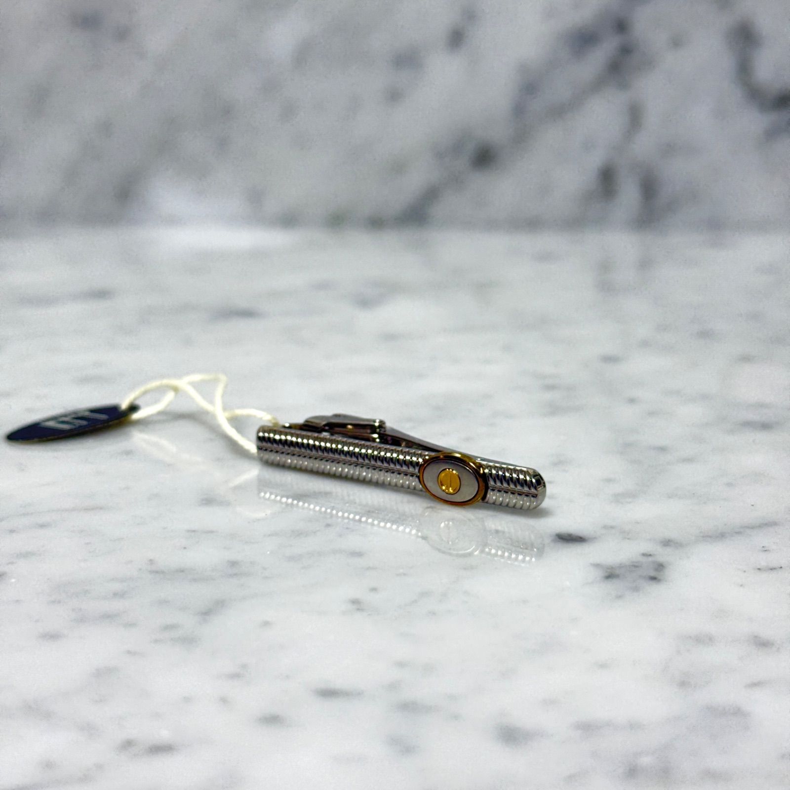 ドイツ製 新品 未使用 dunhill ダンヒル ネクタイピン ロゴ 銀 Silver