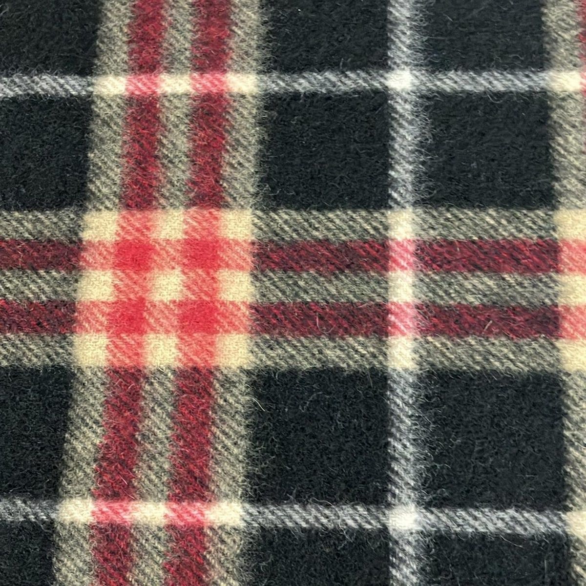 BURBERRY/Burberry(バーバリー) マフラー美品 - 黒×ベージュ×レッド