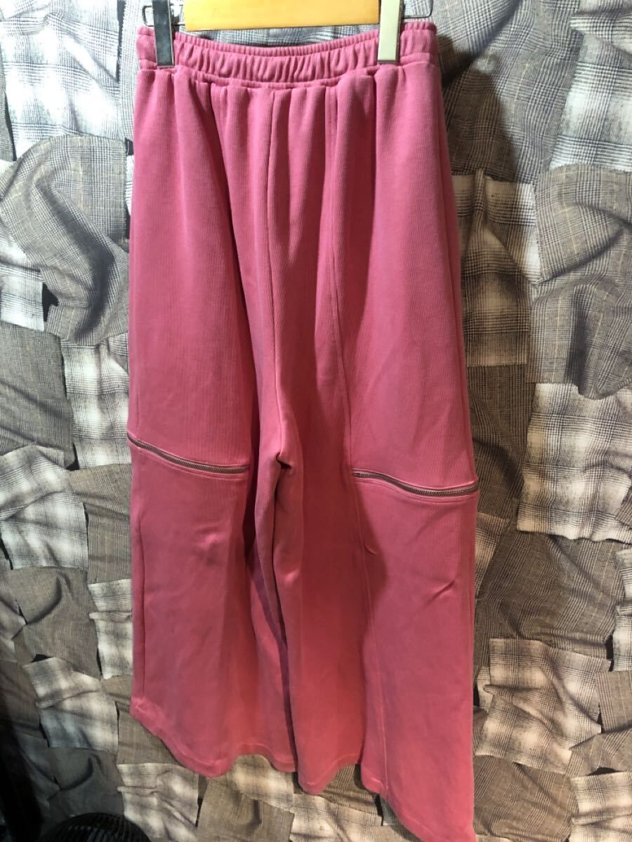 23 SS PRANK PROJECT プランクプロジェクト スリット リブダンボールニット 38 コットン ピンク ポリエステル FK