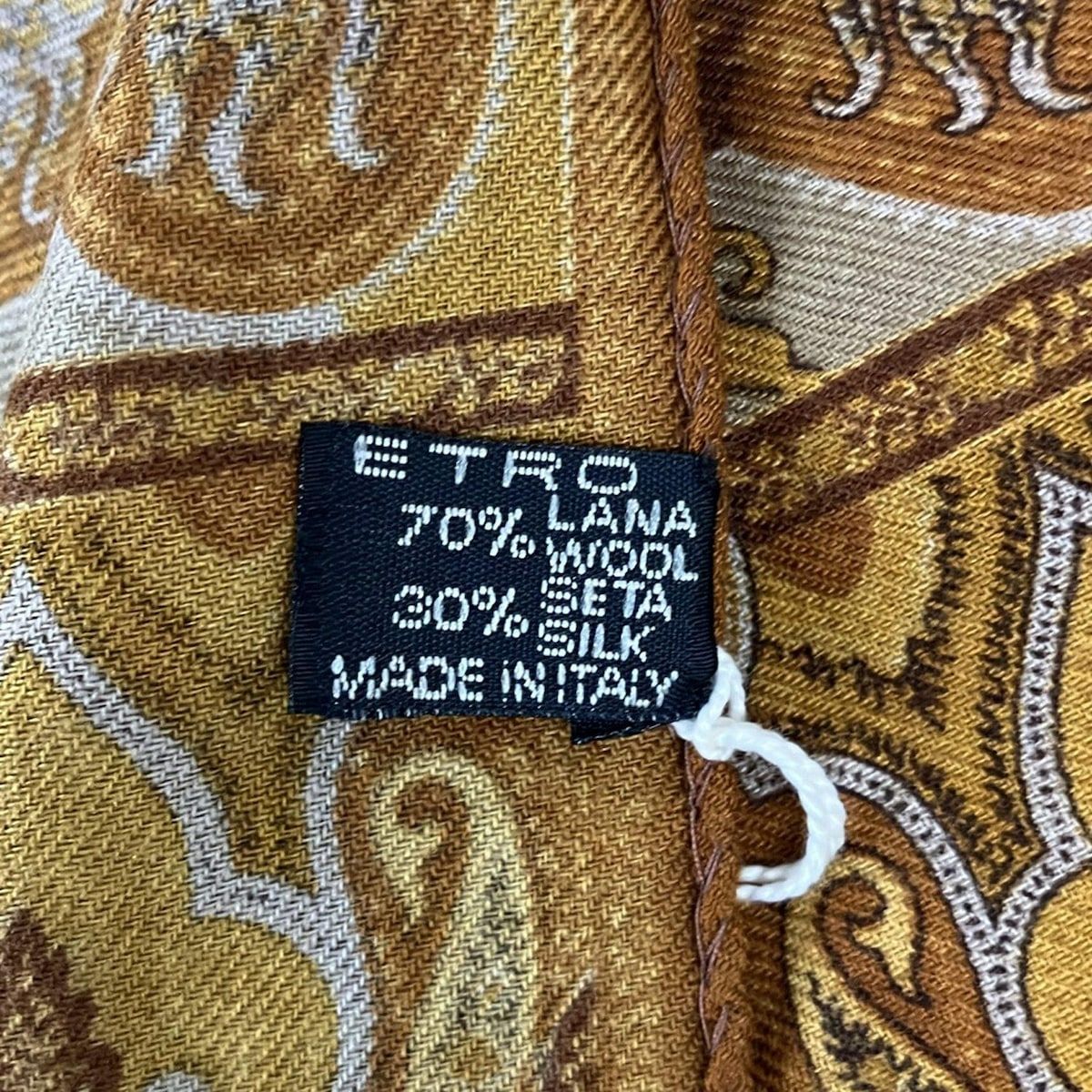 ETRO(エトロ) ストール(ショール)美品 - ブラウン×ダークブラウン