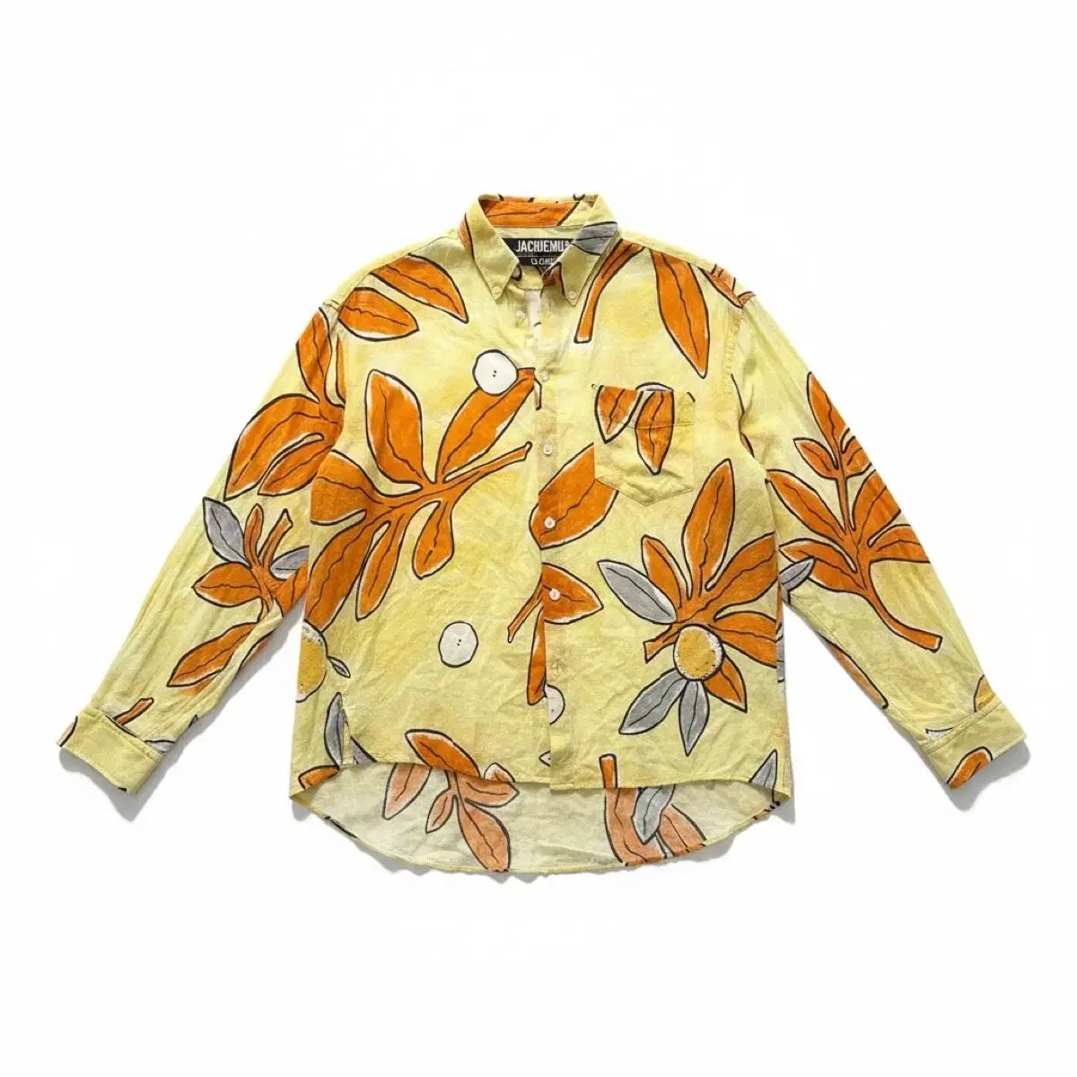 JACQUEMUS ジャックムス イエロー フラワー プリント シャツ
