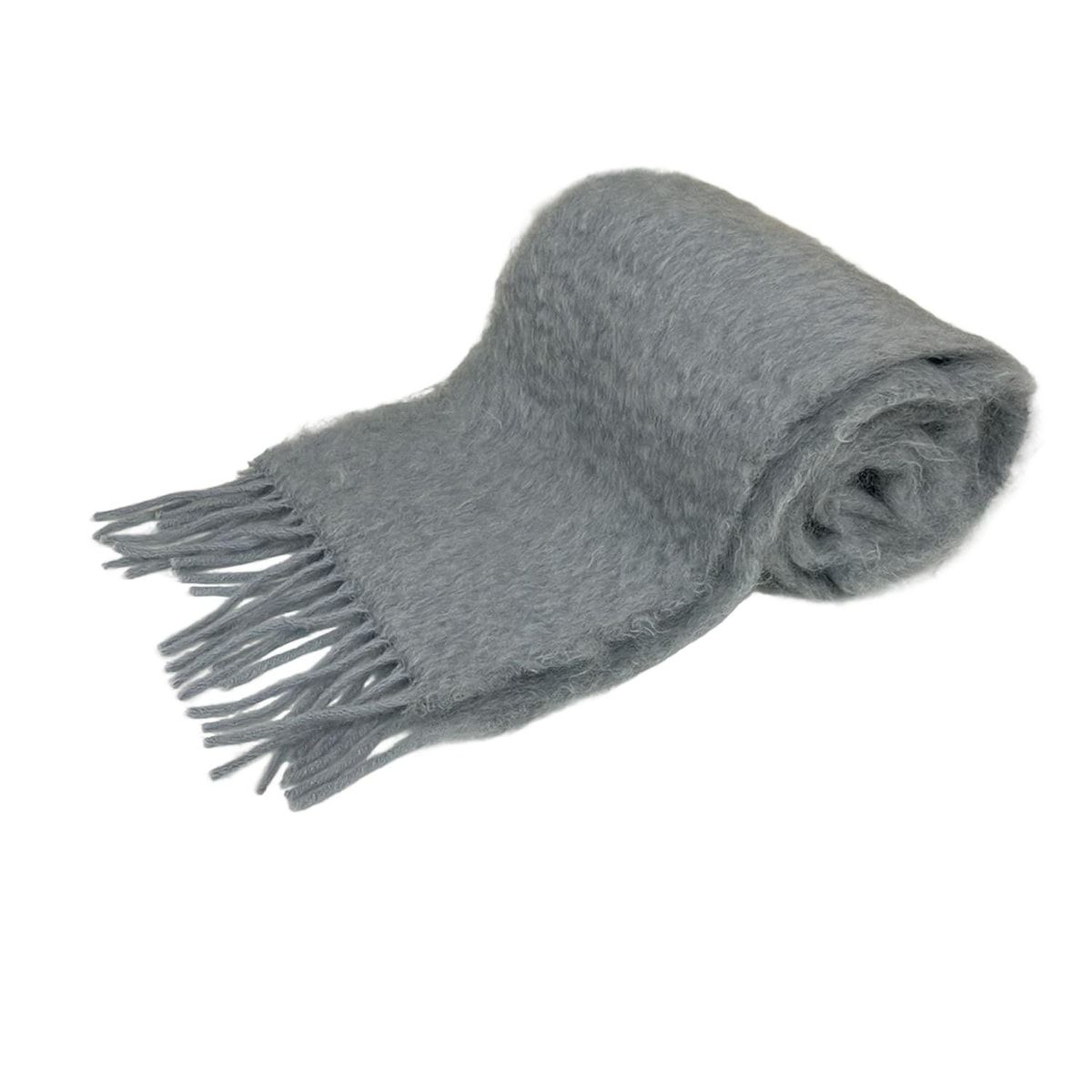 LOEWE ロエベ マフラー ライトグレー ウール