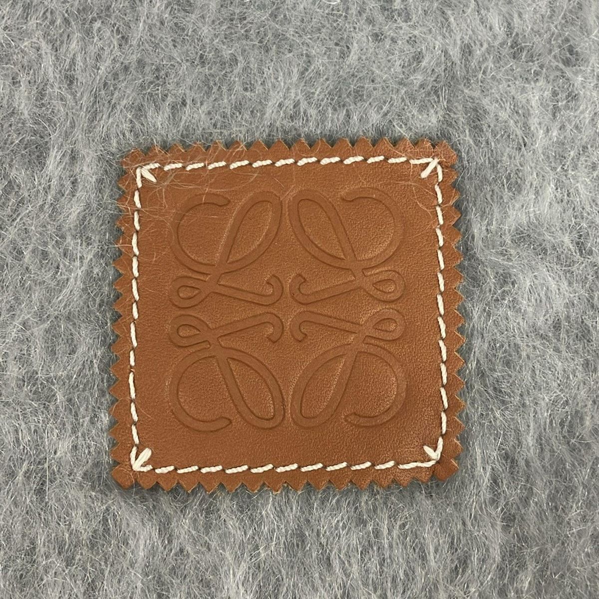 LOEWE ロエベ マフラー ライトグレー ウール