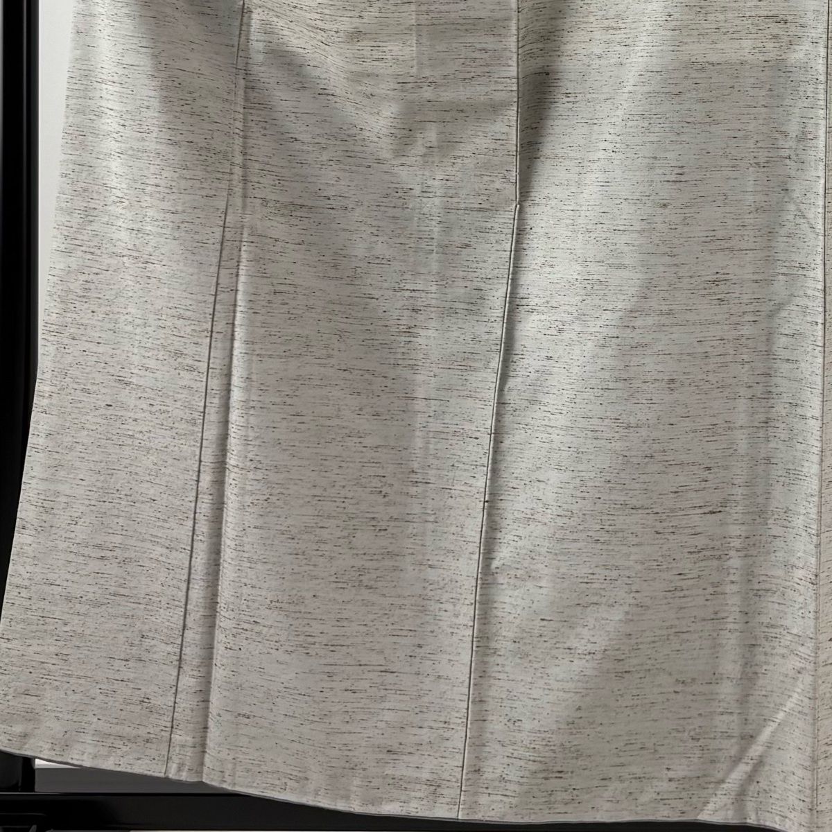 紬 身丈158.5 cm 裄丈64.5 M 袷 背抜き 灰色 正絹 秀品