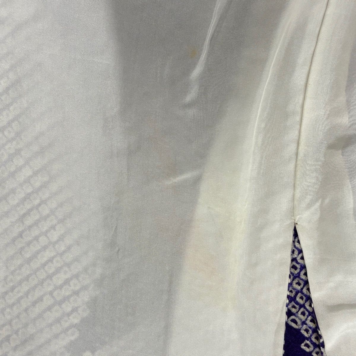  振袖 身丈156 cm 裄丈65.5 M 袷 花 菊 刺繍 絞り 紫 正絹 秀品 振袖 着物