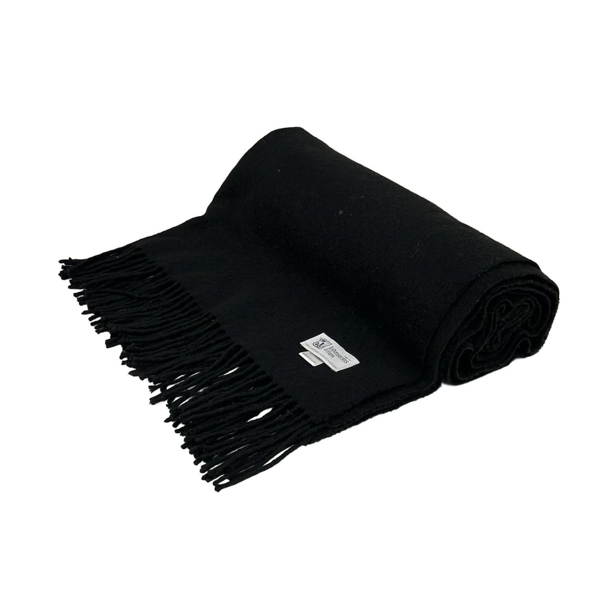 Johnstons ジョンストンズ マフラー - 黒 カシミヤ