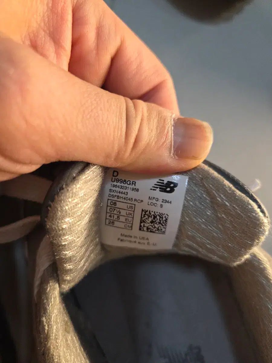  ニュー ンス 998 グレー シルバー 260 サイズ usa スニーカー 靴