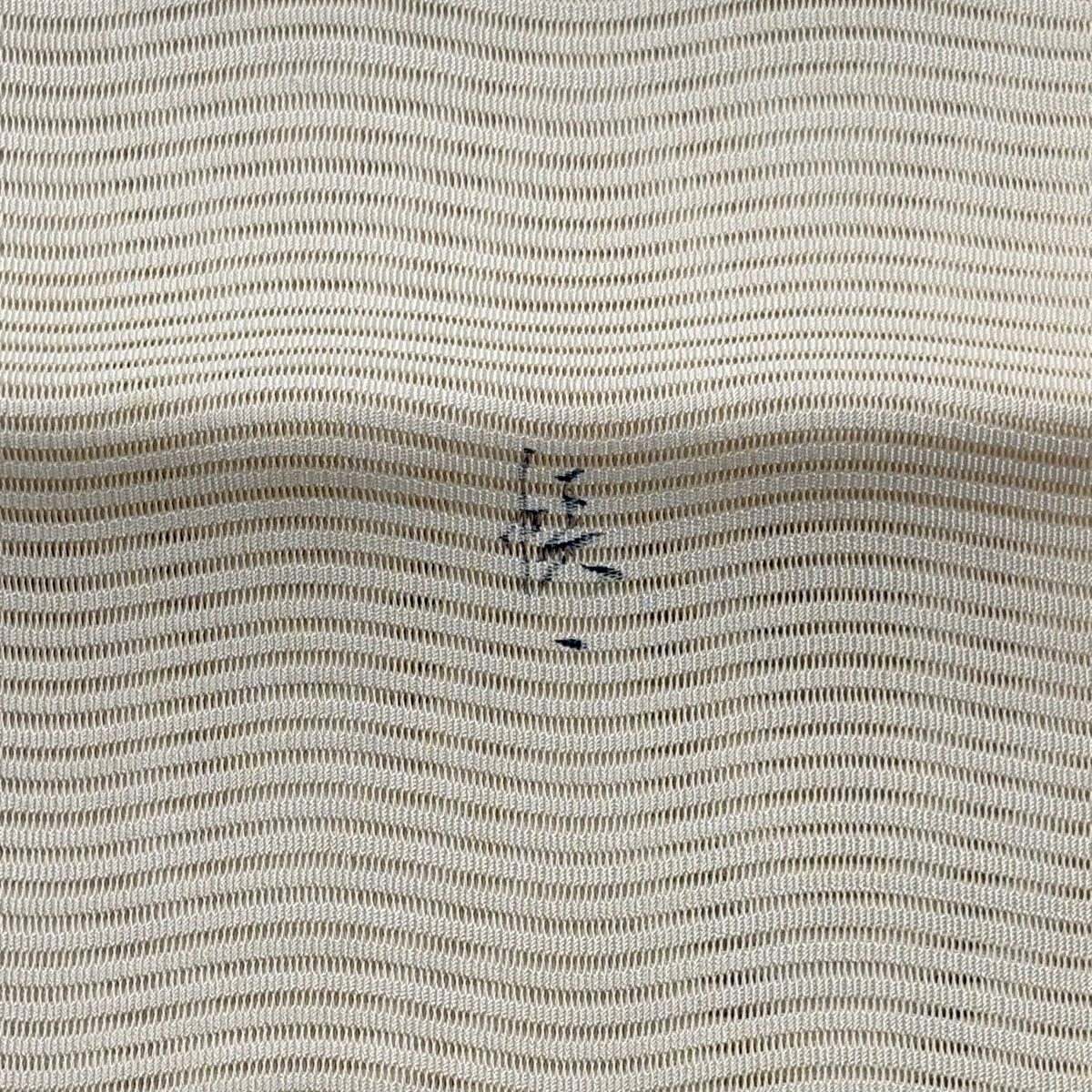  名古屋帯 秀品 夏帯 絽 八寸名古屋帯 松葉仕立て 枝花 クリーム 正絹 名古屋帯 帯