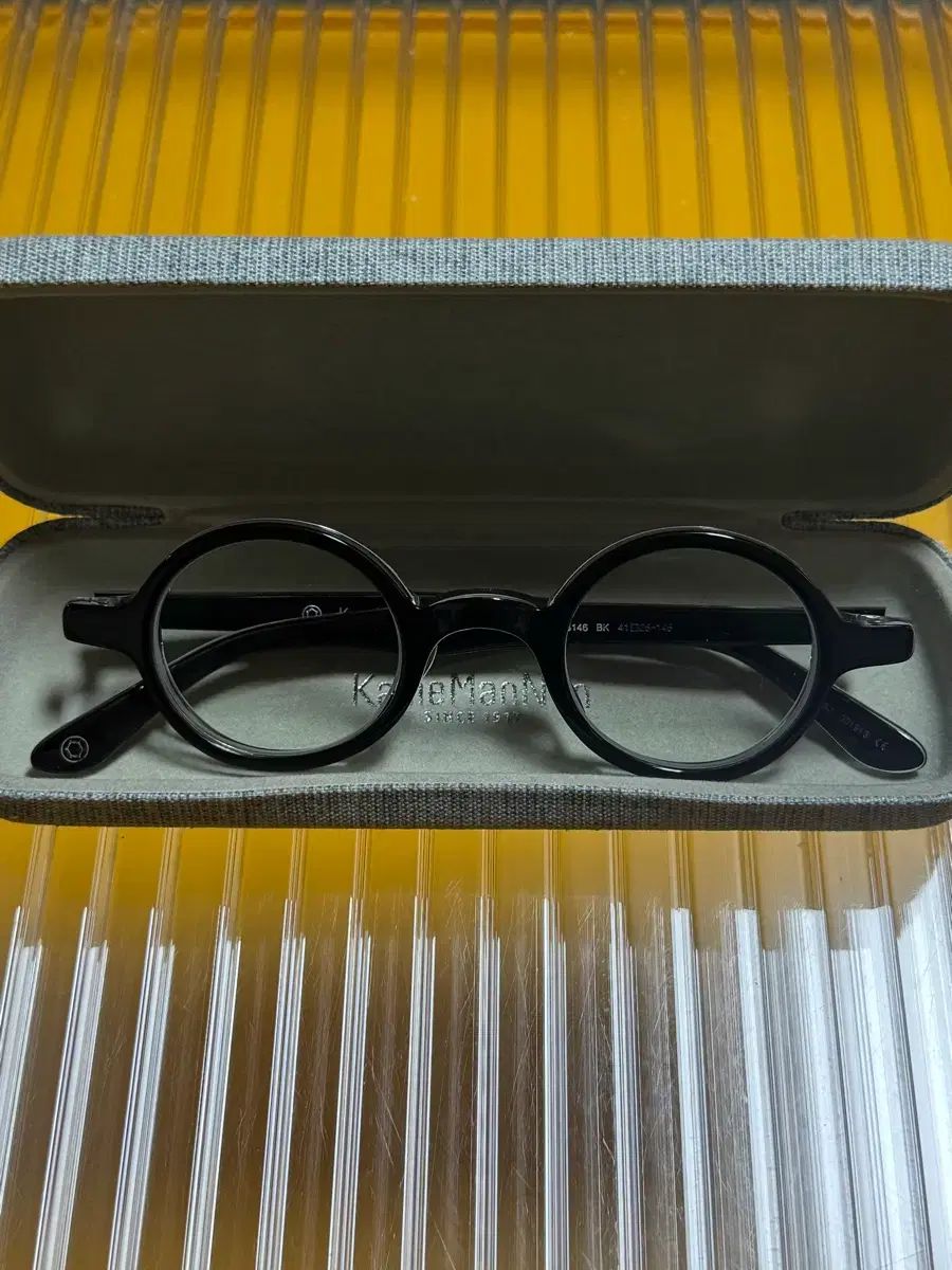 カメマンネン kmn 6146 ブラック メガネ