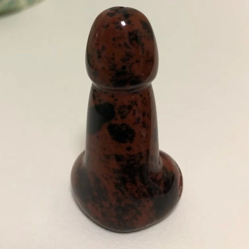 縁起物✨ 男根　黒曜石　オブシディアン　陰茎　ペニス　天然石　浄化　置物 黒耀石 黒曜石 オブシディアン 水晶 天然石 パワーストーン 子宝 男根