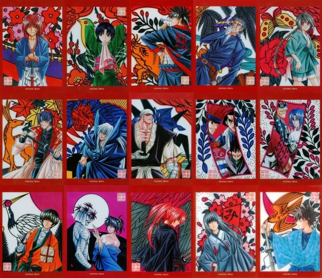 キャラカード 全15種セット 「るろうに剣心展 30th Aniversary