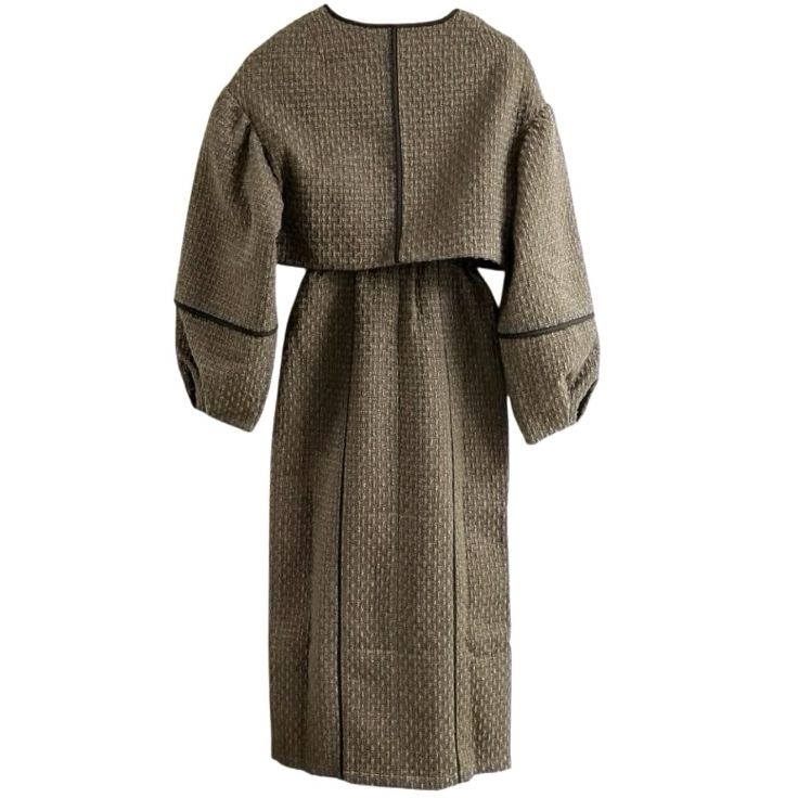 Eaphi エフィ TWEED SHORT JACKET 3WAY TWEED CAMISOLE ONE PIECE