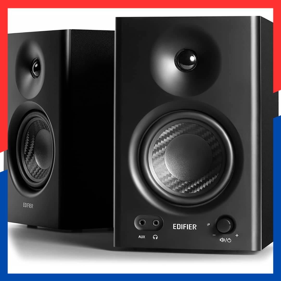 商品 インチ中低音ユニット 4 音質高 ｜ 2.0 ch PC 内蔵 アクティブニアフィールドスピーカー dtm アンプ 作曲 スタジオモニター用 モニタースピーカー 有線外付け 42 W TRS ンス|RCA|AUX 入力 MR 3.5 mm