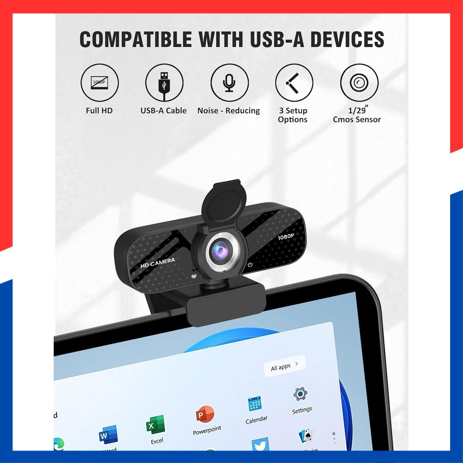 即日発送】Webカメラ ウェブカメラ HD 1080P マイク内蔵 プライバシー