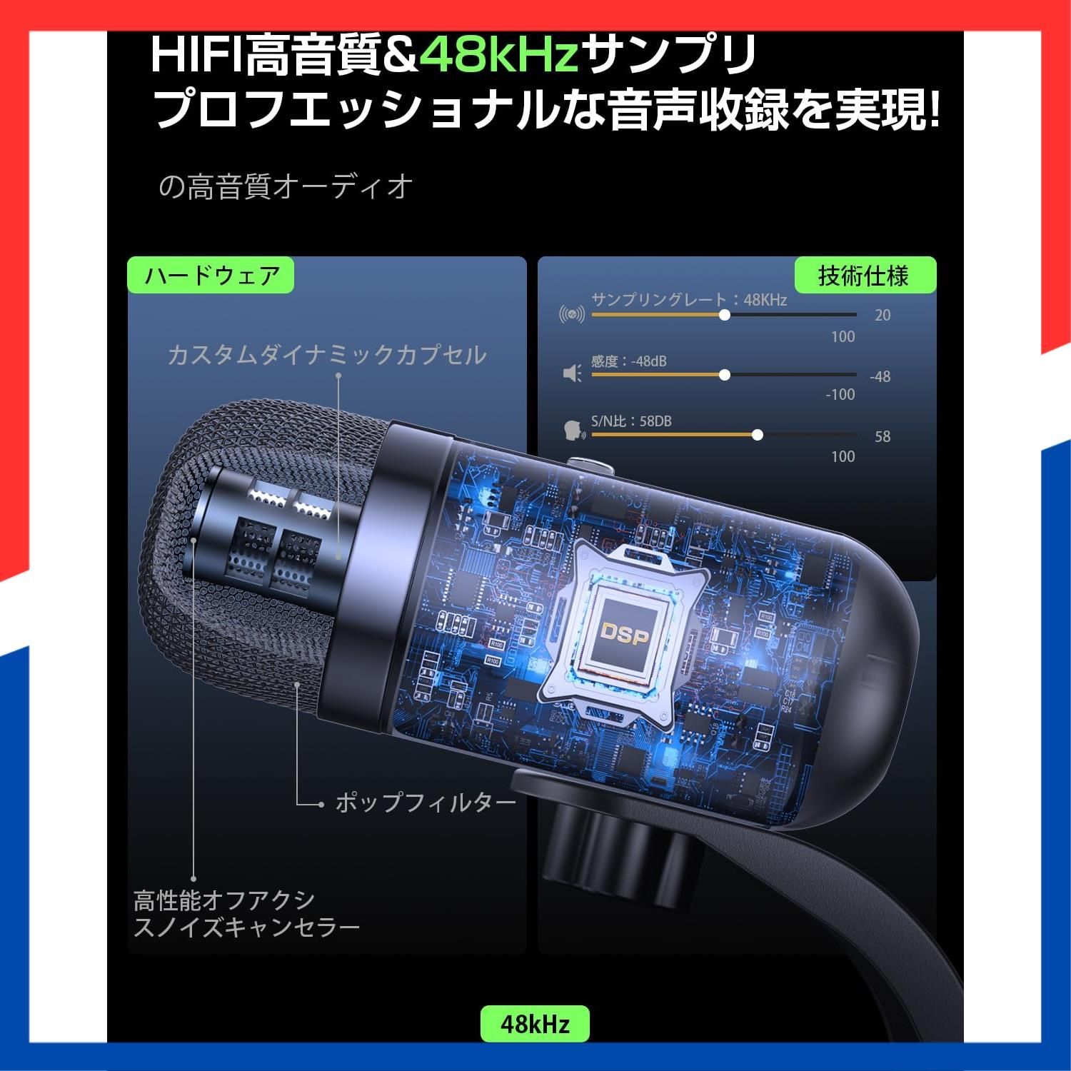 在庫処分 ワンタッチミュート プラグアンドプレイ パソコンマイク 360全方向集音 小型 無 全指向性 有線タイプ 卓上 ゲーミング テレワーク 会議用 配信用 USB 録音 ゲーム実況 ボイズチャット 高感度 PS 4 5 スタンド | Windo