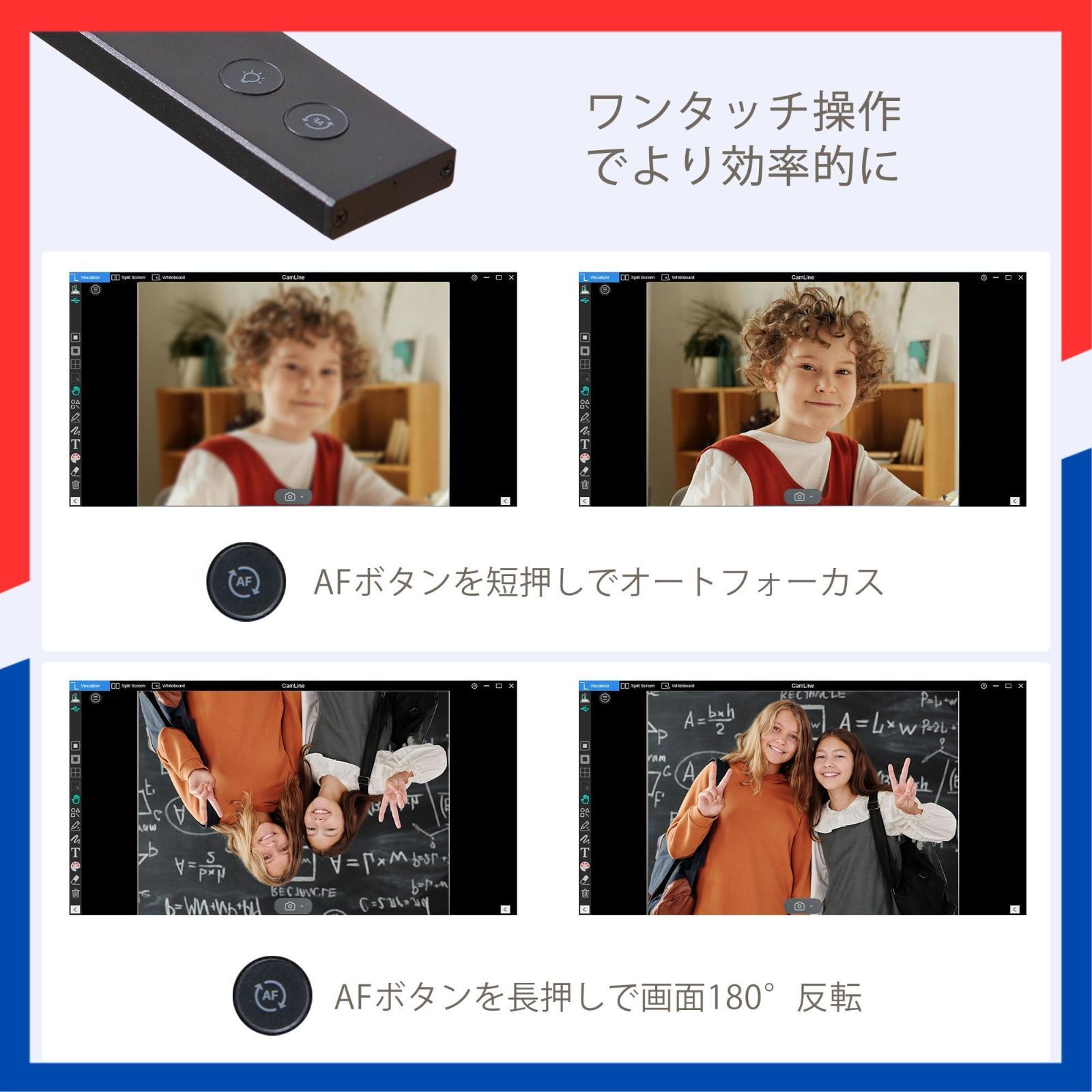 人気商品】OCR対応 A3サイズ撮影 1600万画素 4K動画録画 360°回転