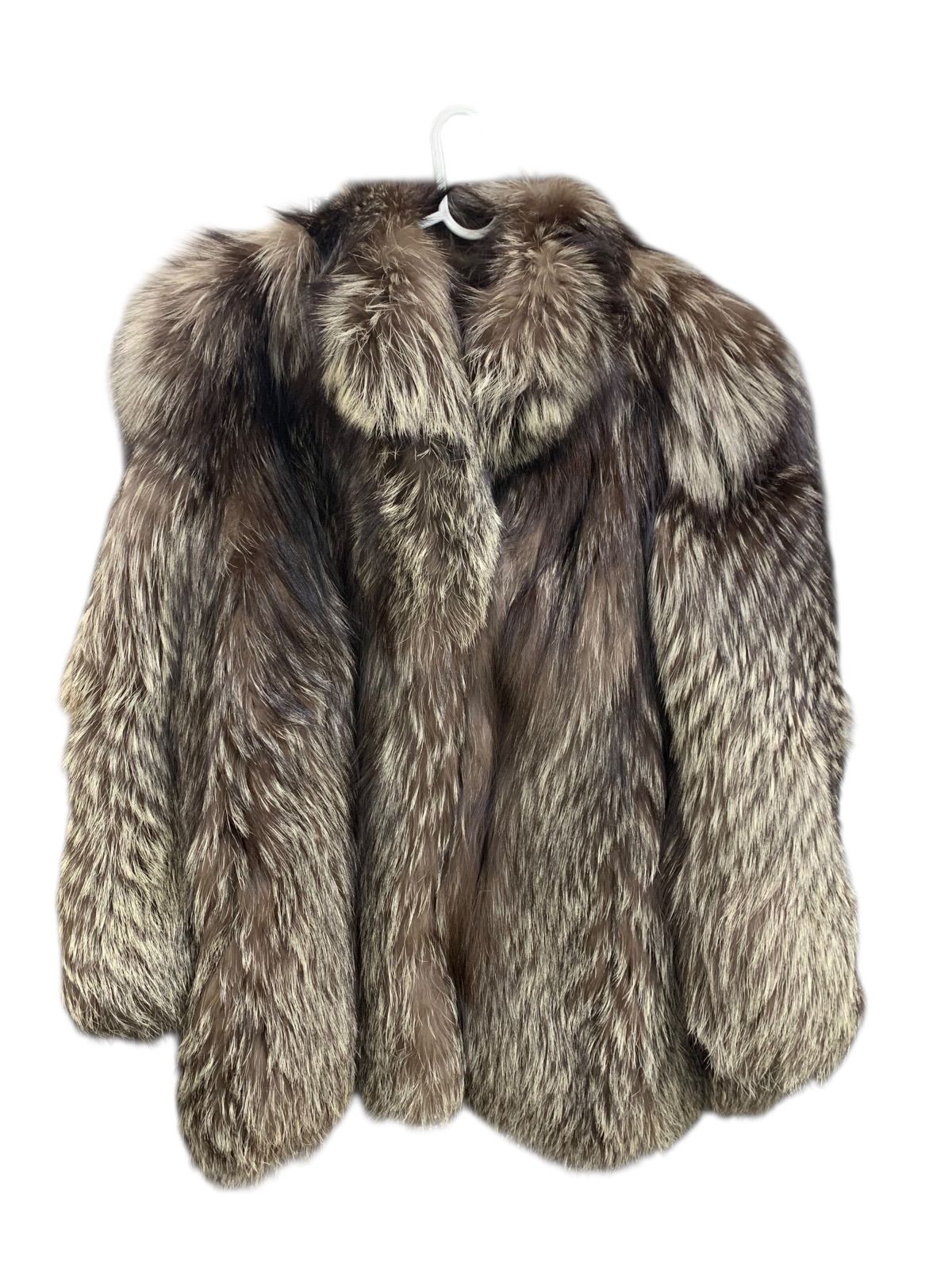 FUR FLASH 毛皮コート ギンギツネ ファーコート 銀狐 リアルファー