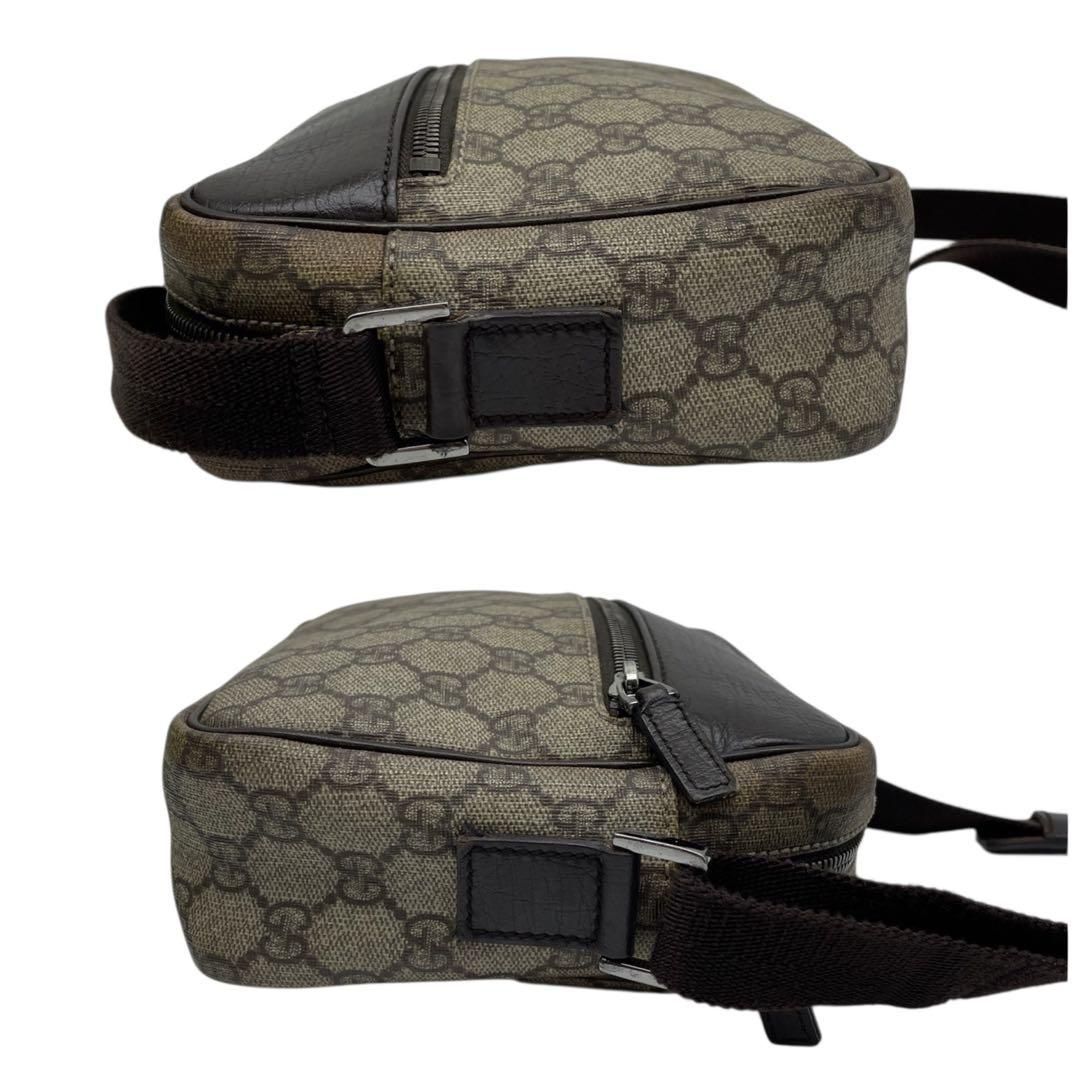 価格交渉/質問大歓迎♪】グッチ GGスプリーム PVC × レザー ショルダー