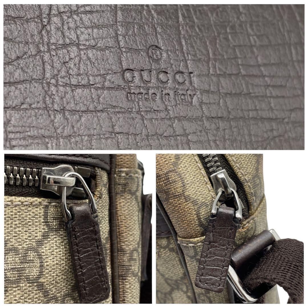 価格交渉/質問大歓迎♪】グッチ GGスプリーム PVC × レザー ショルダー