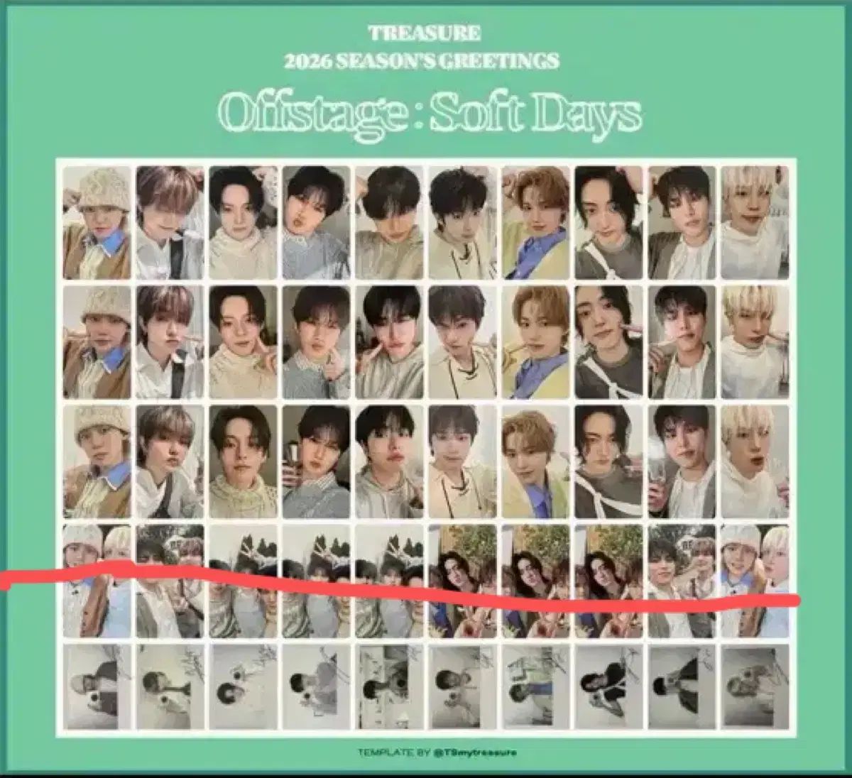 TREASURE（トレジャー）2026 シーグリ 写真 フォト PHOTOカード＋