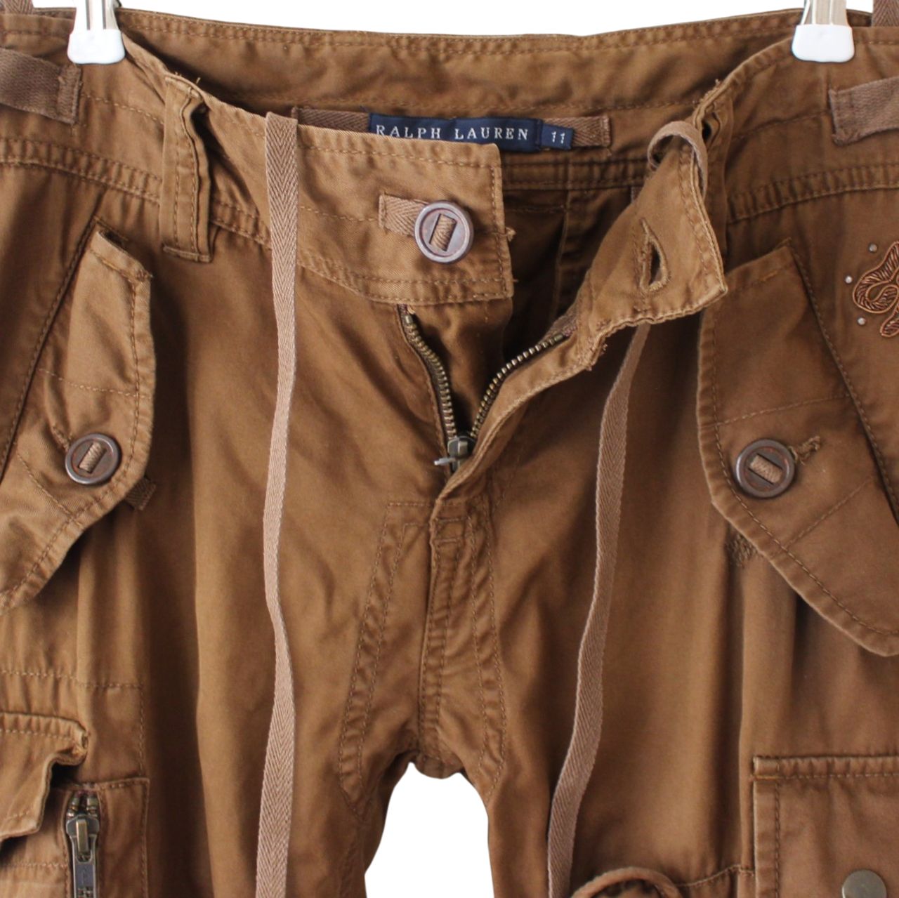 ラルフローレン パラシュート 多ポケット カーゴパンツ インド製
