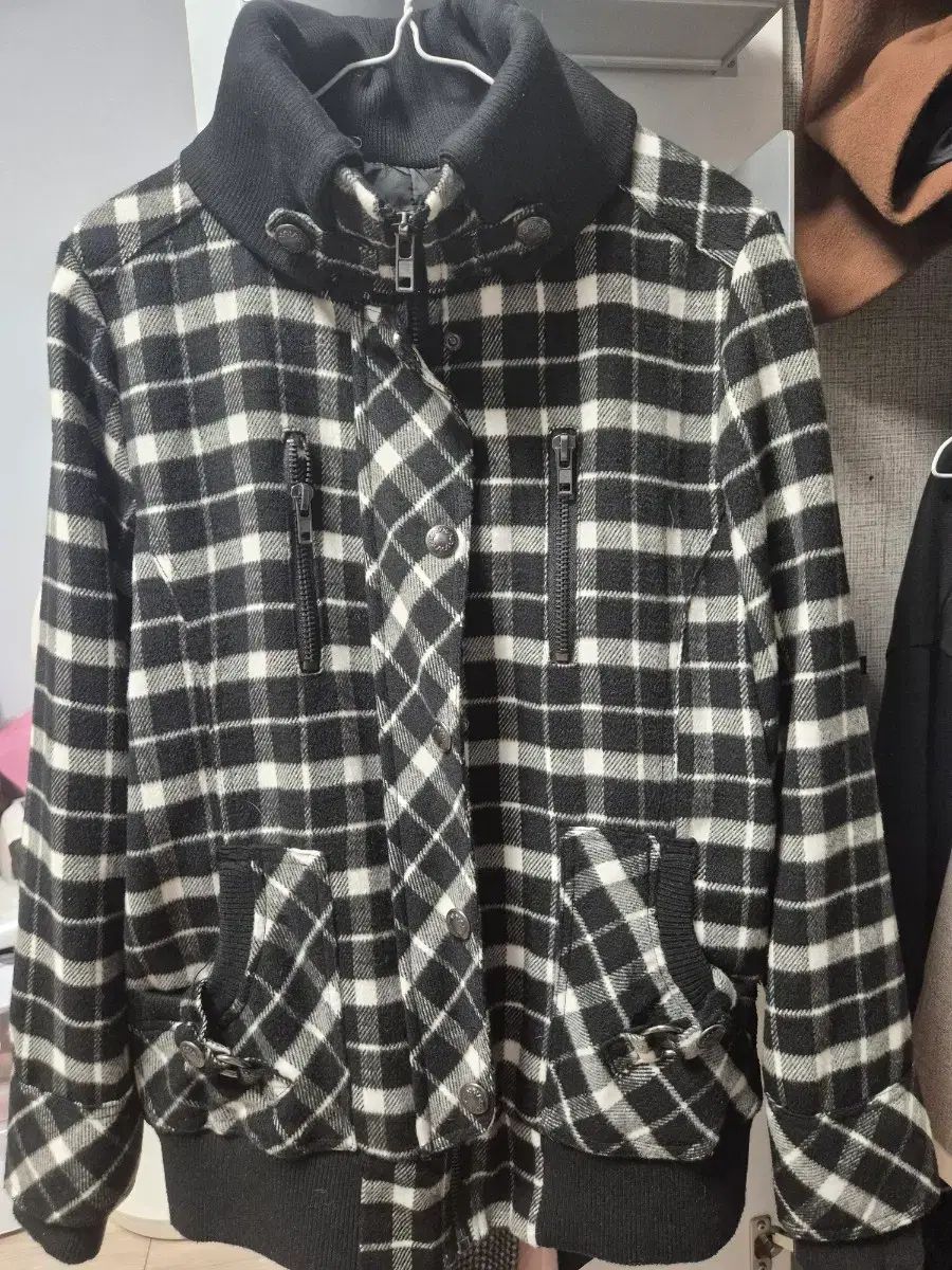 キューヴィンテージ CHECK柄 ジャケット