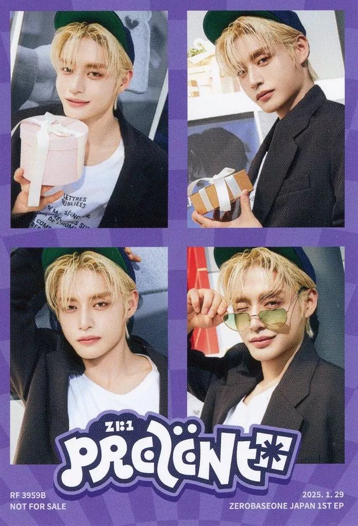 中古】キャラカード キム・ジウン(ZEROBASEONE) 4カットフォト 「CD