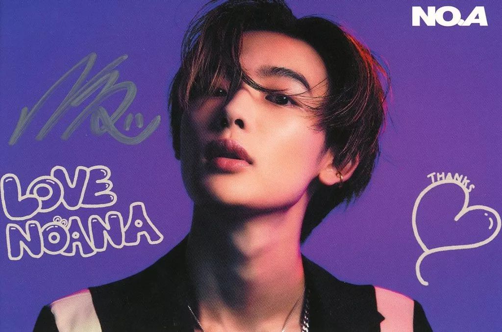 中古】キャラカード NOA(両手下げ) 直筆サイン入りオリジナル絵柄用紙