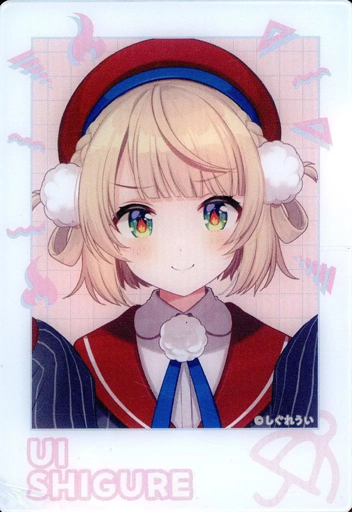 中古】キャラカード [単品] しぐれうい(文字：ピンク/チェキ風