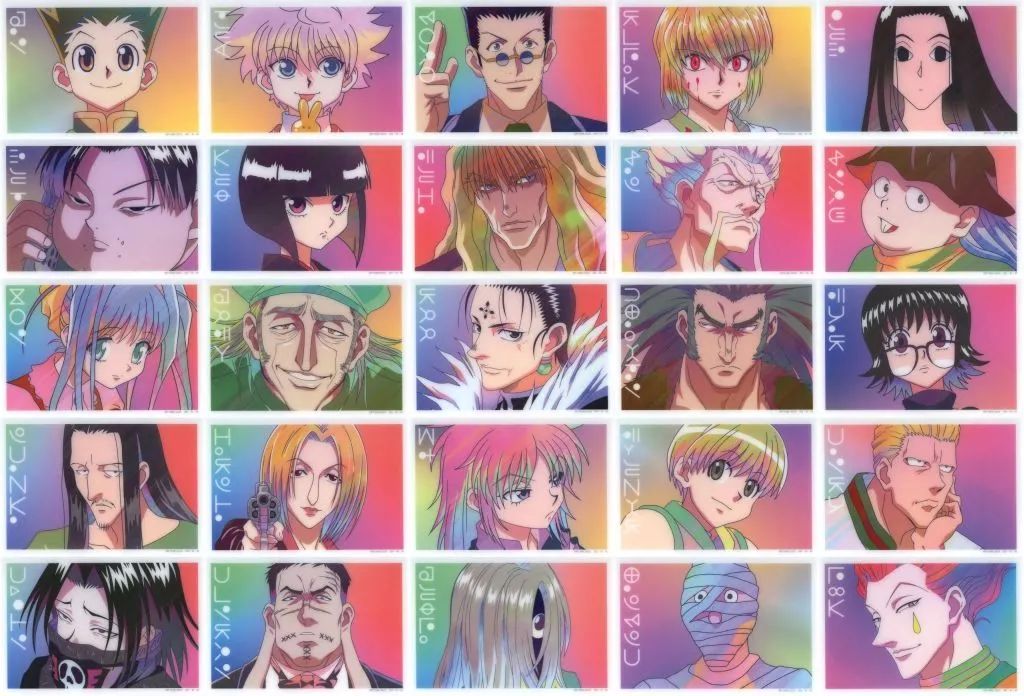 キャラカード 全25種セット HUNTER Ani Art アニメイトフェア in 2025 トレーディング clear label クリアカード