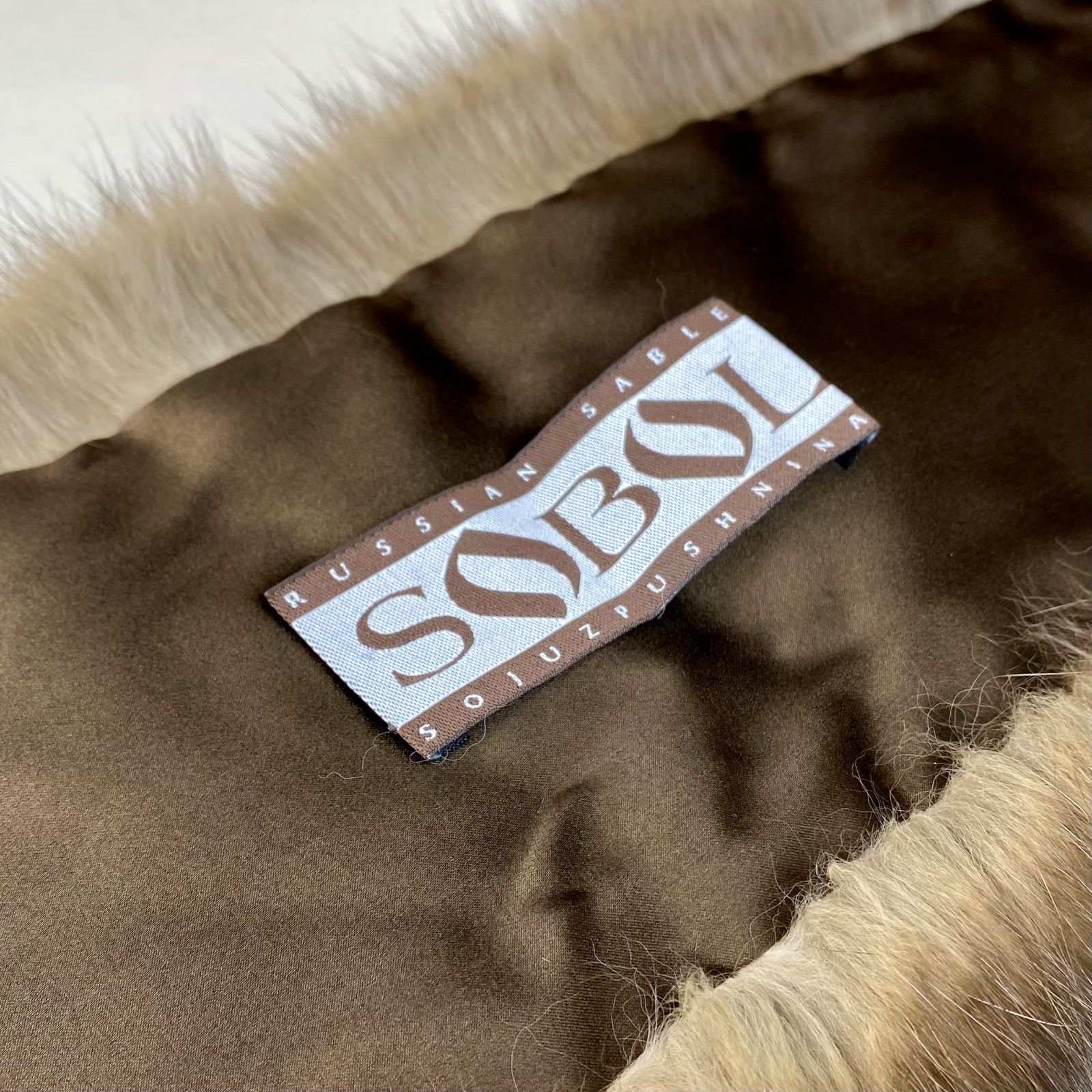 残りわずか‼︎最高級！！ロシアンセーブル大判マフラー*毛皮の王様