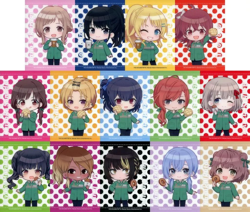 キャラカード 全14種セット アイドルマスター シャイニーカラーズ ミニキャラクリアカード ver.1 セブンネット