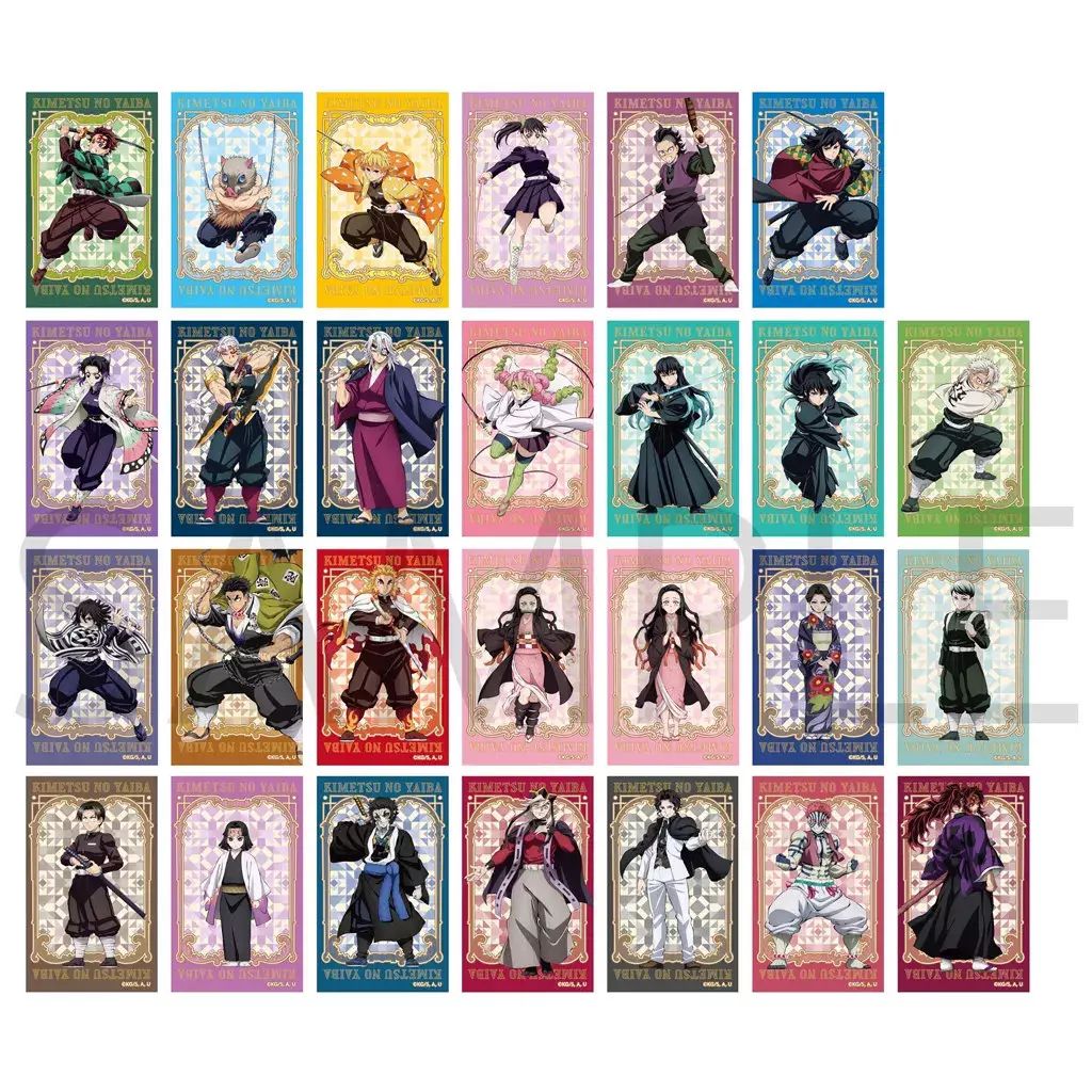 中古】キャラカード 全27種セット 「鬼滅の刃 メモリアルクリアカード