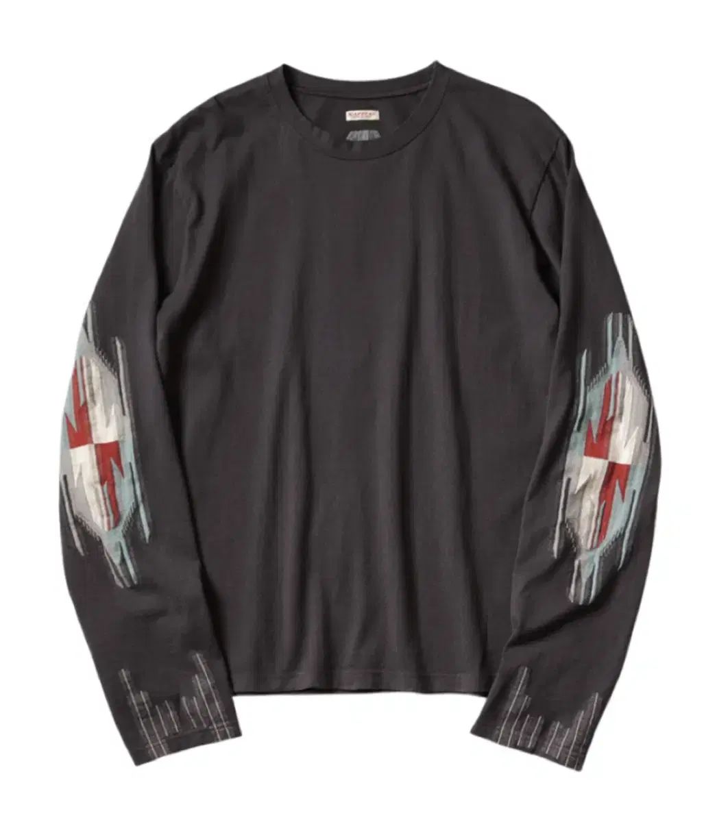 KAPITAL ORRオルテガ ジャージ クルーロン Tシャツ チャコール