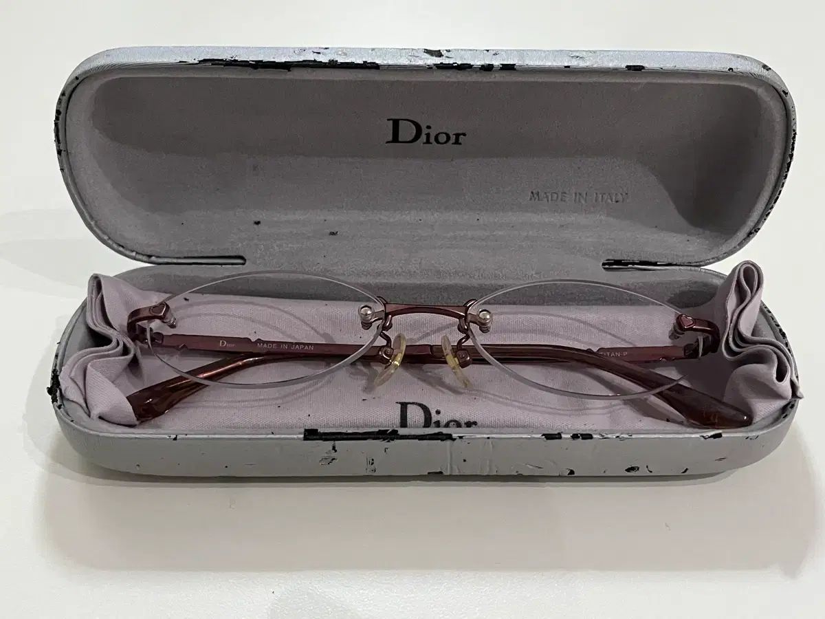 クリスチャン ディオール ヴィンテージ フチなし メガネ