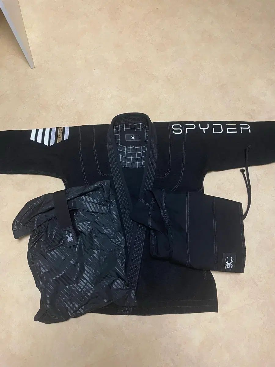 スパイダー ラッドパッド1 a 2 ブラック 柔術 Jiu-Jitsu 柔道着 バッグ