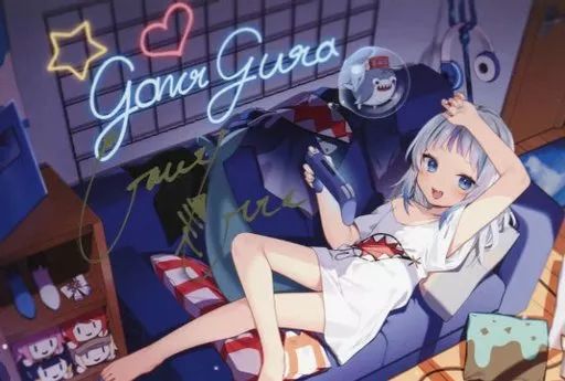 ポストカード がうる ぐら 直筆サイン入り凍咲しいな描き下ろしポストカード バーチャルYouTuber ホロライブEnglish 記念2025 記念フルセット数量 ver 特典