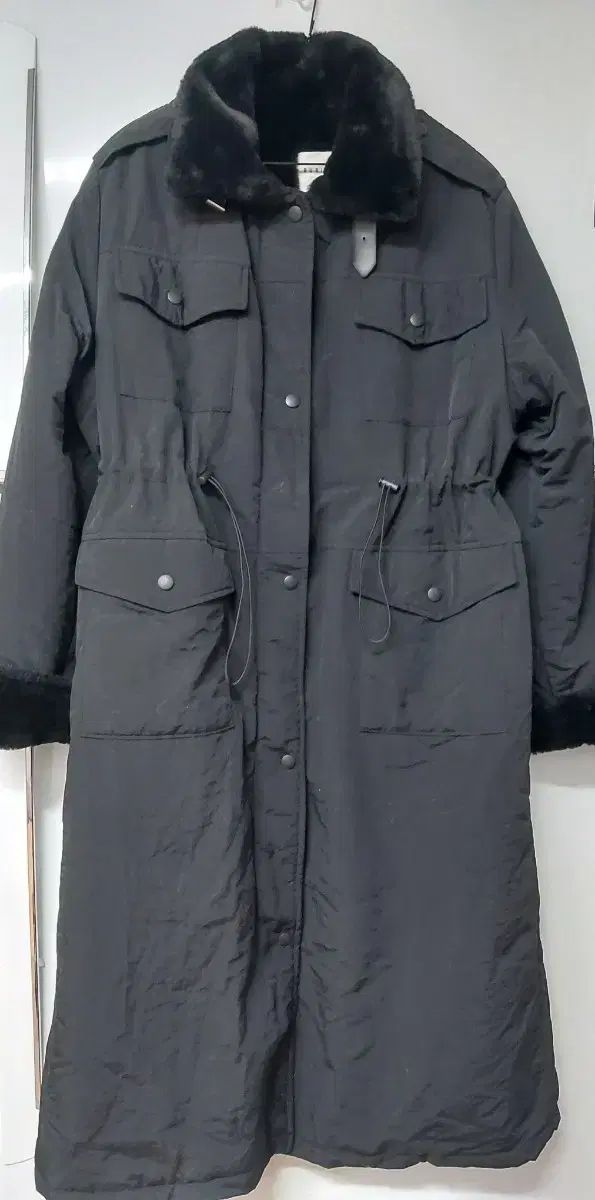 ブラック マウンテンパーカー ロング ダウン フリーサイズ