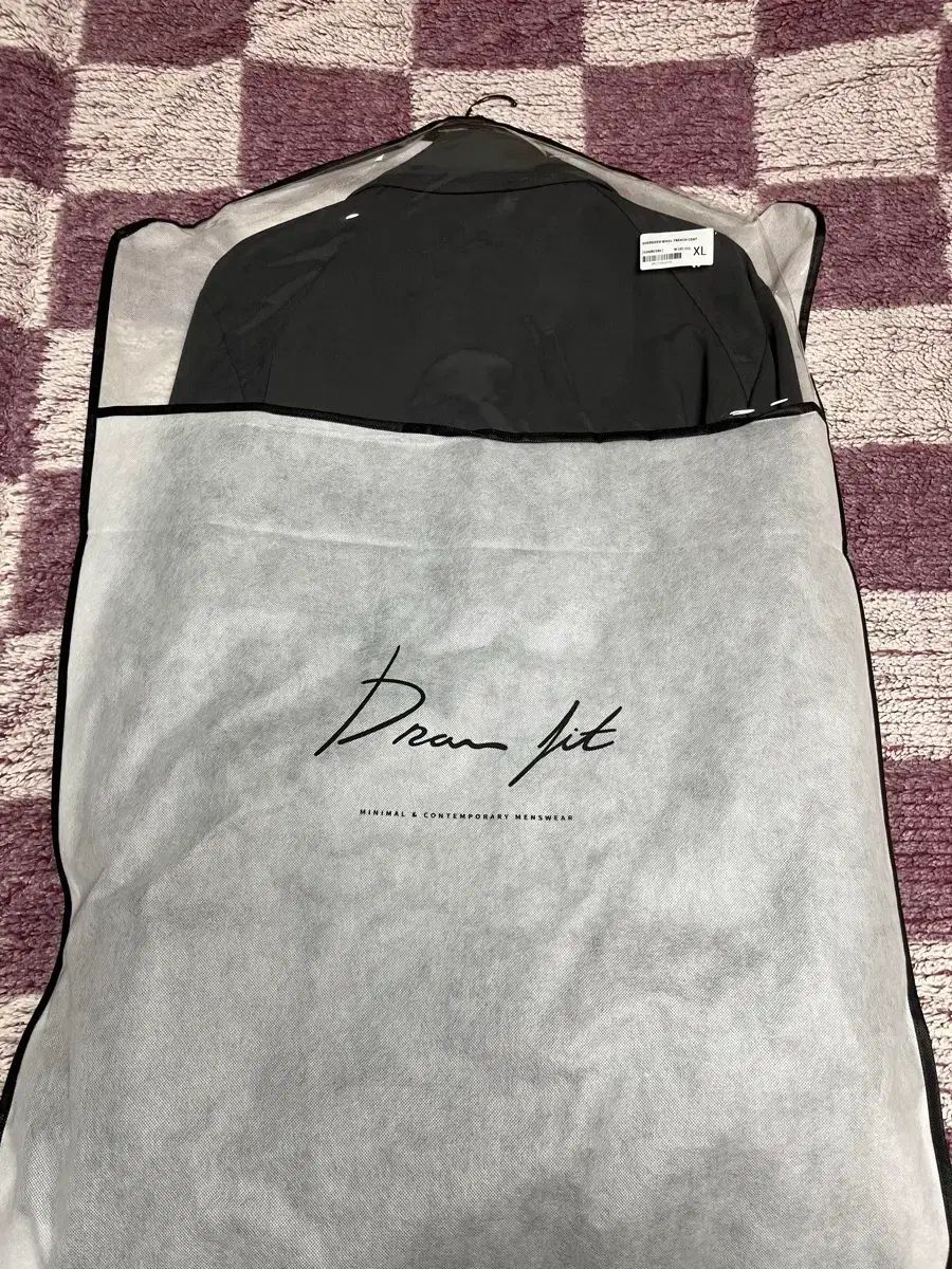 ドローフィット オーバーサイズ ウール トレンチ コート チャコール XL サイズ