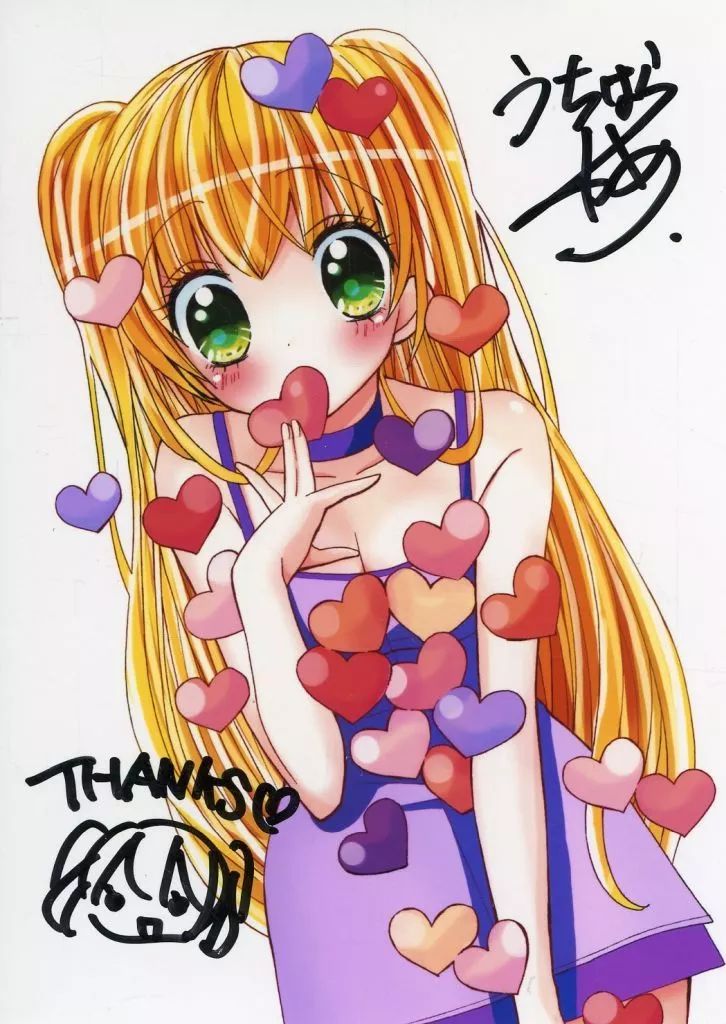 週末値下げ⭕️ ハルルナ　ウェブポン　A賞　直筆サイン入りブロマイド 霧島ハル 中古】キャラカード 菜々 うちはら香乃直筆サイン入ブロマイド