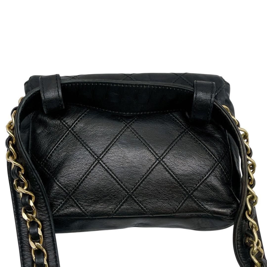 シャネル　ボディーバッグ　ウエストポーチ　マトラッセ　黒　ブラック　4996 CHANEL（シャネル） ボディバッグ マトラッセ ウエストバッグ ウエスト