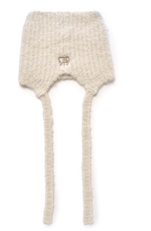 MLB Korea ニューヨークヤンキース 韓国 エスパ カリナ 愛用 キャップ ニット 猫耳 ミャオン ビーニー 紐付き